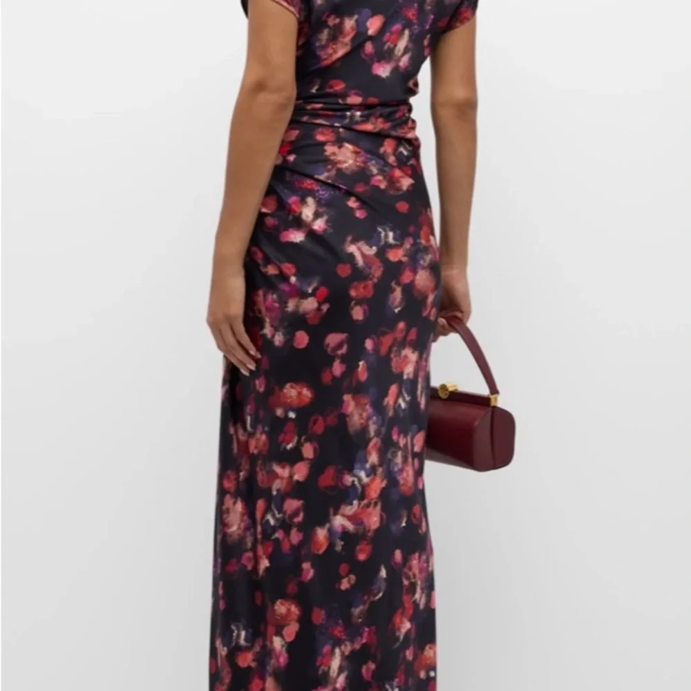 A.L.C Draped Satin Poppy Gown - Picture 4 of 9